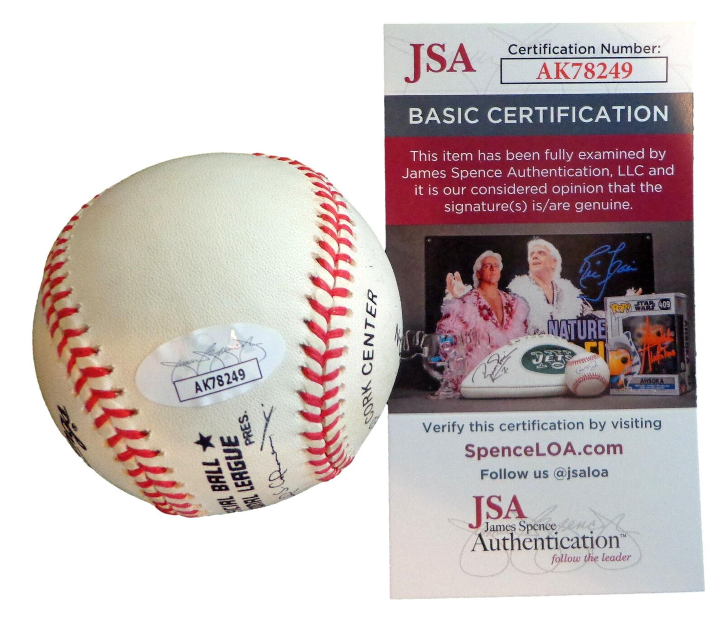 Al Dark Autographed/Inscribed ONL Baseball Boston Braves JSA 180864