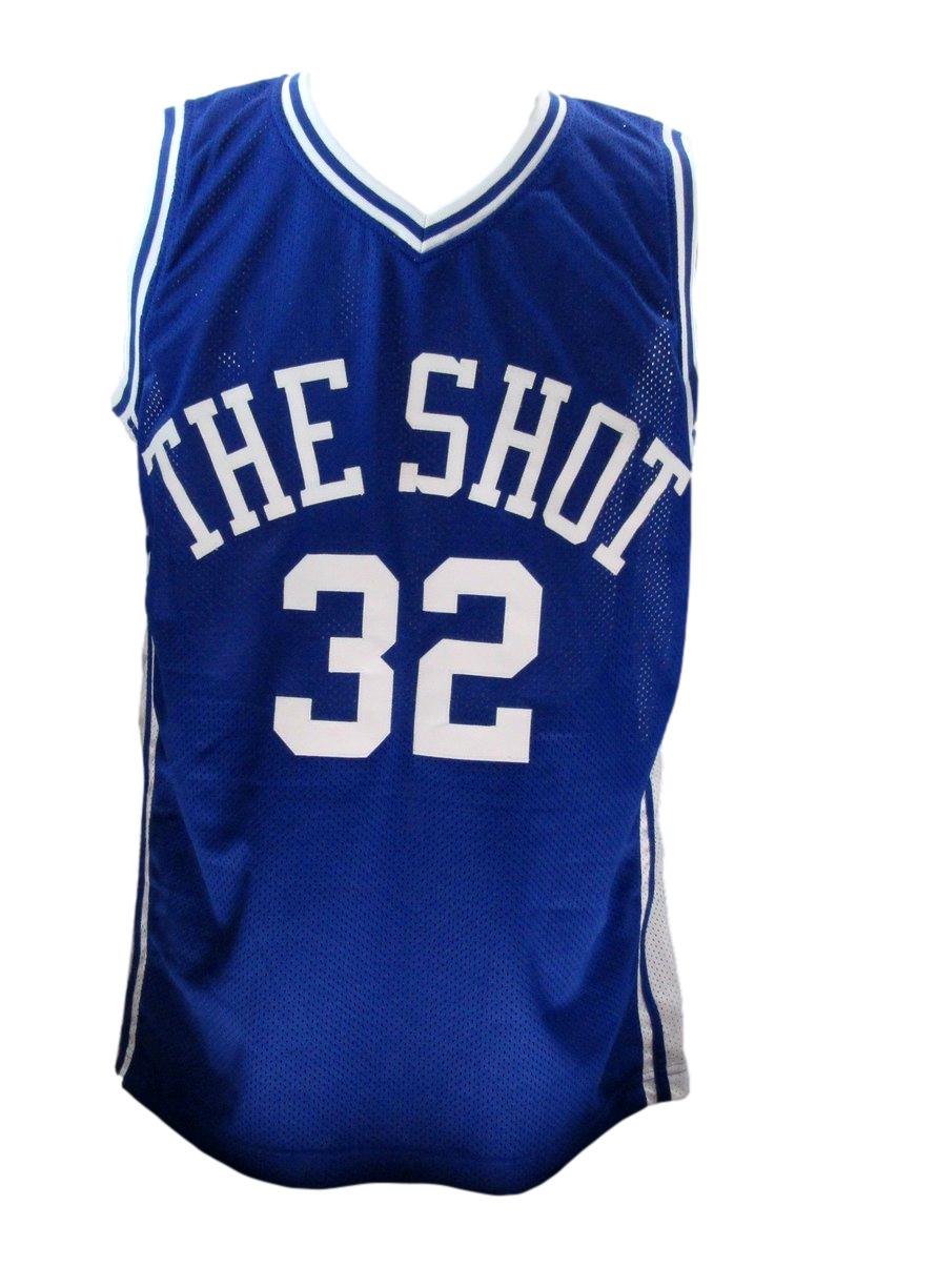 Christian Laettner Signed/Inscr Blue Custom Basketball Jersey Duke JSA 189231