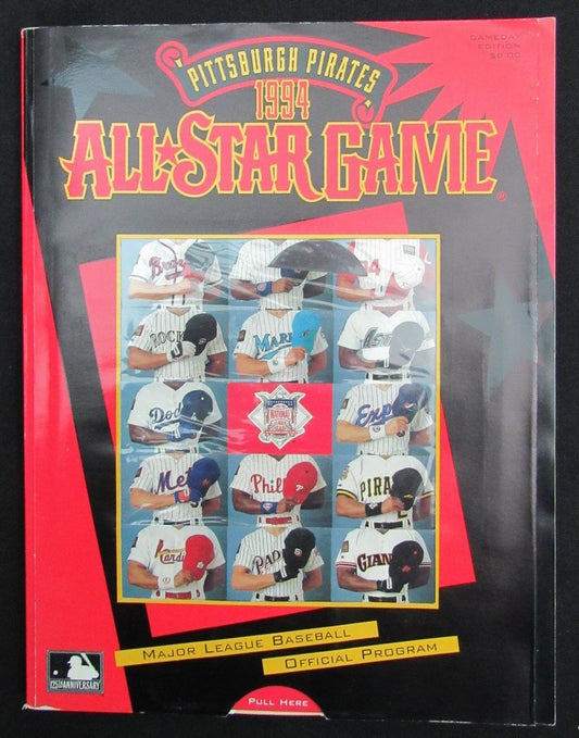 1994 MLB All Star Game Program Three Rivers Clemente Feature Fred McGriff MVP