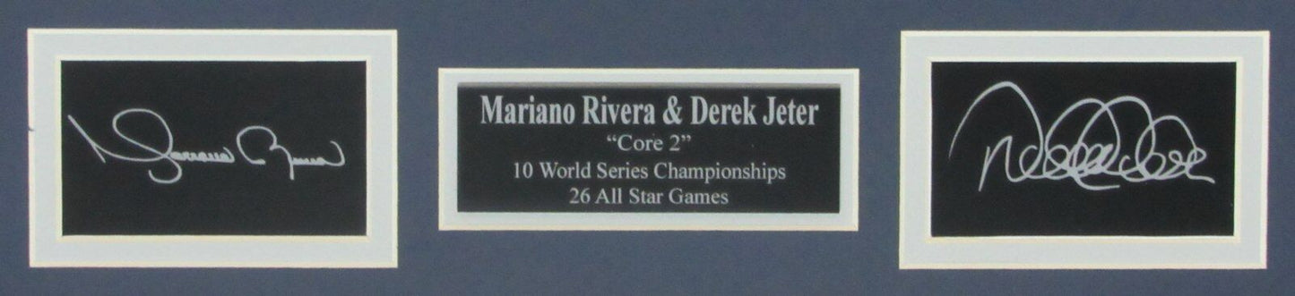 Derek Jeter/ Mariano Rivera Yankees "Core 2" 11x14 Framed Photo w/Laser