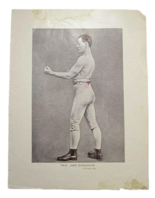 Professor John Donaldson Boxer 1895 Boxing Gladiators 11x15 Supplement Poster