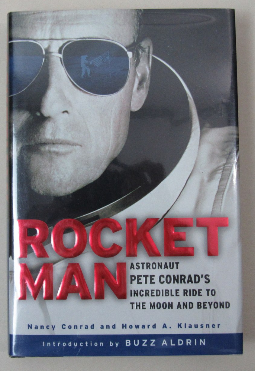 Pete Conrad Signed/Auto "Rocket Man" Book Apollo 12 Astronaut PSA/DNA 189572