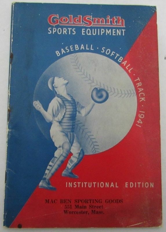 1941 Goldsmith Spring and Summer Sports Equipment Catalog  129500