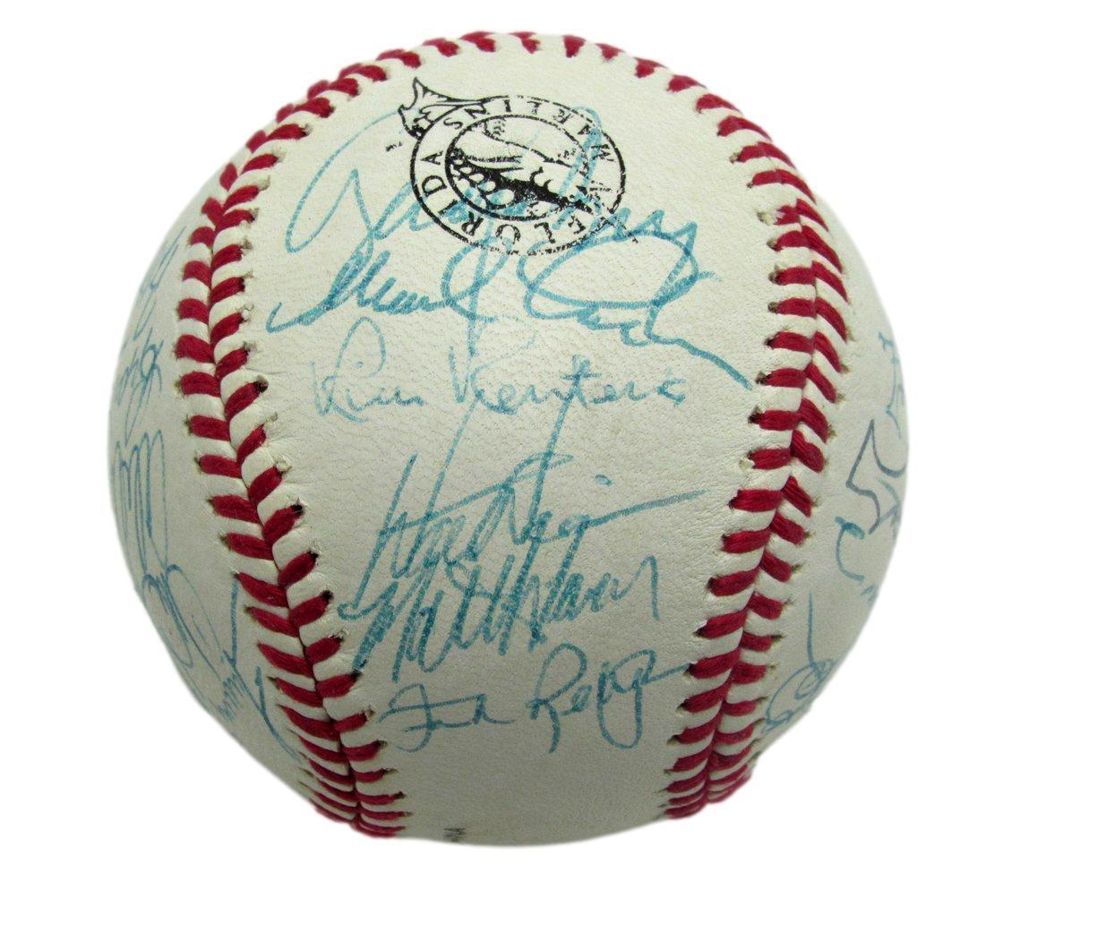 1993 Florida Marlins Signed by 28 Team Baseball Inaugural Season Hoffman HOF