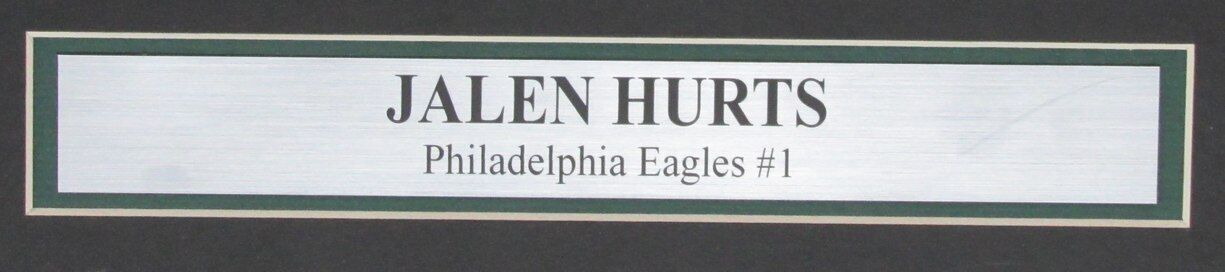Jalen Hurts Autographed 16x20 Photo Philadelphia Eagles Framed JSA