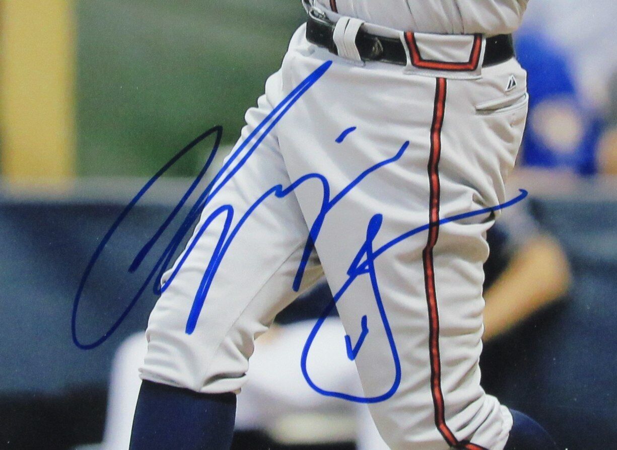 Chipper Jones HOF Autographed 11x14 Photo Atlanta Braves Framed JSA