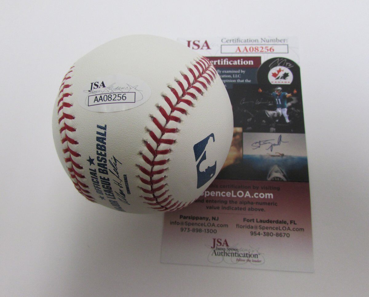 Bill Glynn Indians Signed OML Baseball JSA 138220