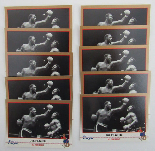 Lot of 10 Joe Frazier Boxer 1991 Kayo Trading Cards #248 158134