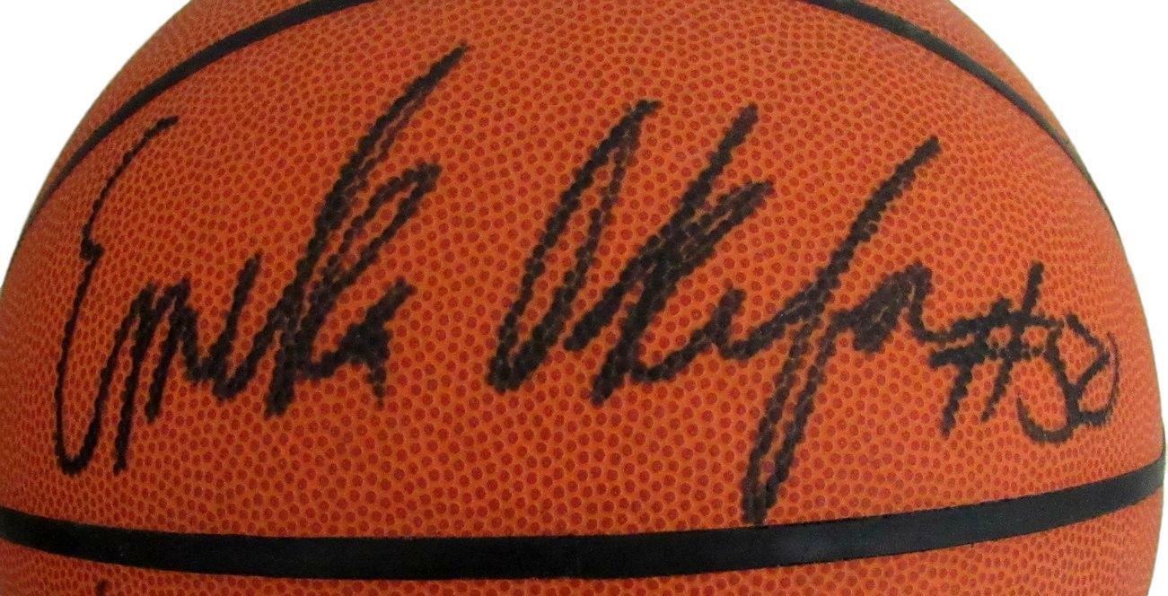 Emeka Okafor Signed/Autographed UCONN Bobcats I/O Basketball JSA 154066