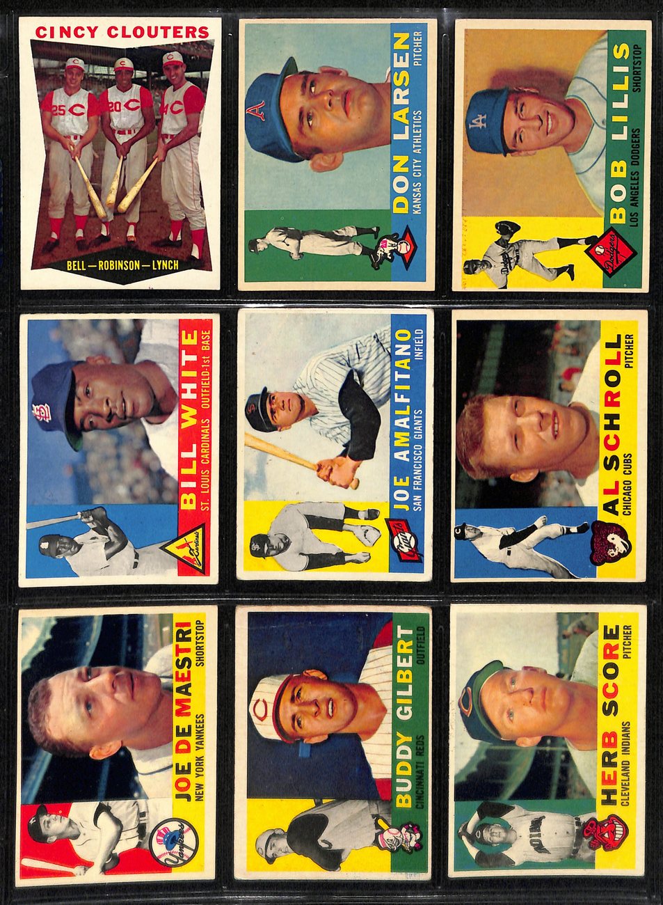 1960 Topps Baseball Card Complete Set (1-572) Mantle Aaron Yastrzemski 191956