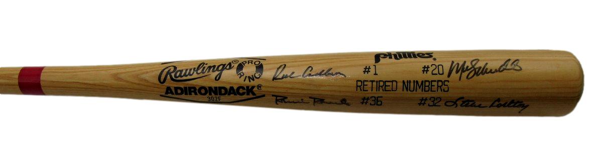 Phillies Retired Numbers Multi-signed Adirondack Baseball Bat PSA/DNA 190217