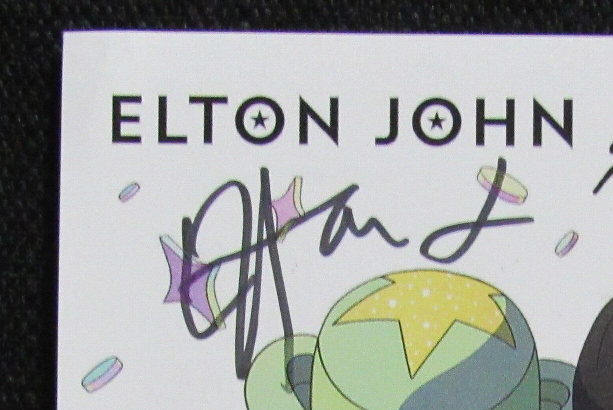 ELTON JOHN Autographed Elton & Dua "Cold Heart Pnau Remix" CD Insert - JSA LOA