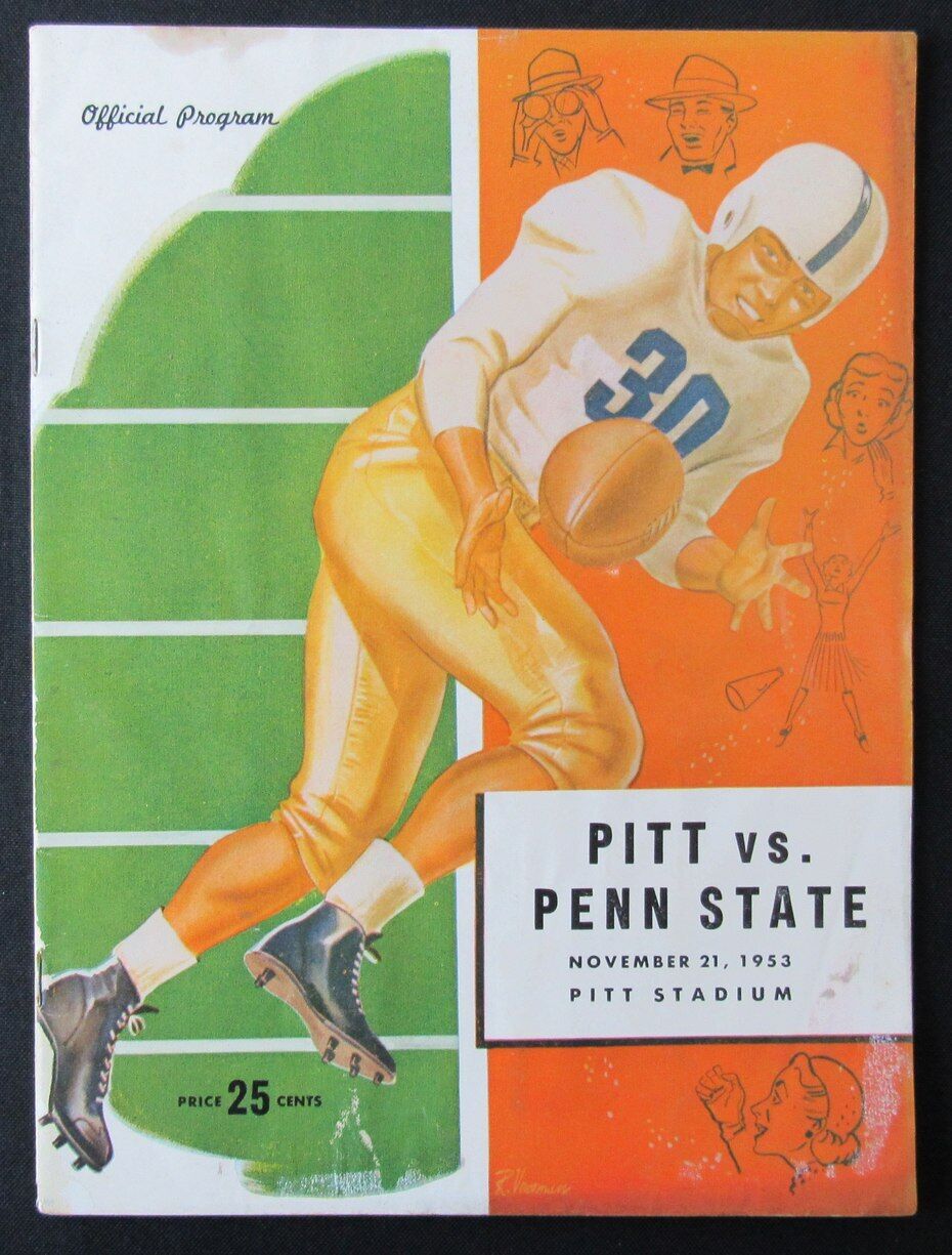1953 Pitt vs. Penn State Football Game Program at Pitt Stadium 11/21 176205