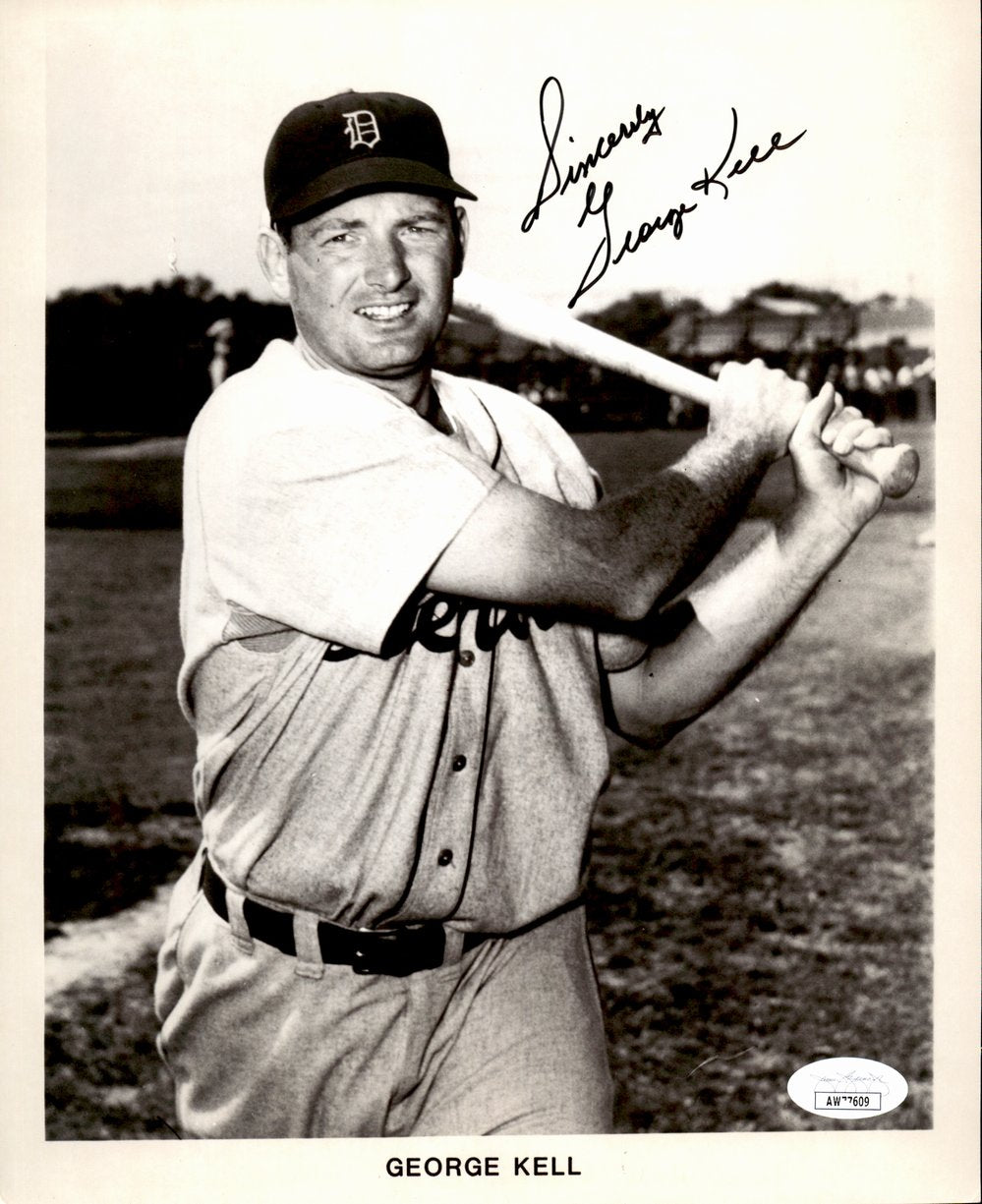 George Kell HOF Signed/Inscribed 8x10 Photo Detroit Tigers JSA 191382