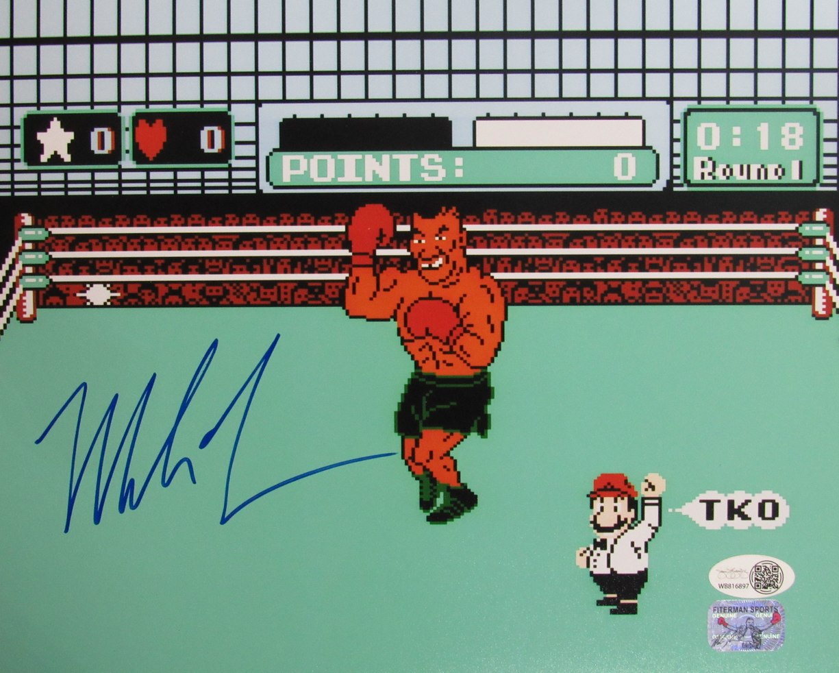 Mike Tyson Signed/Autographed 8x10 Nintendo "Punch Out" Photo JSA 192913