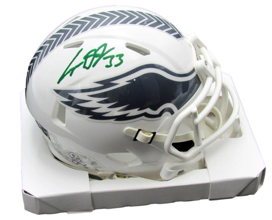 Cooper DeJean Signed Eagles 2024 Salute to Service Mini Helmet Fanatics 193043