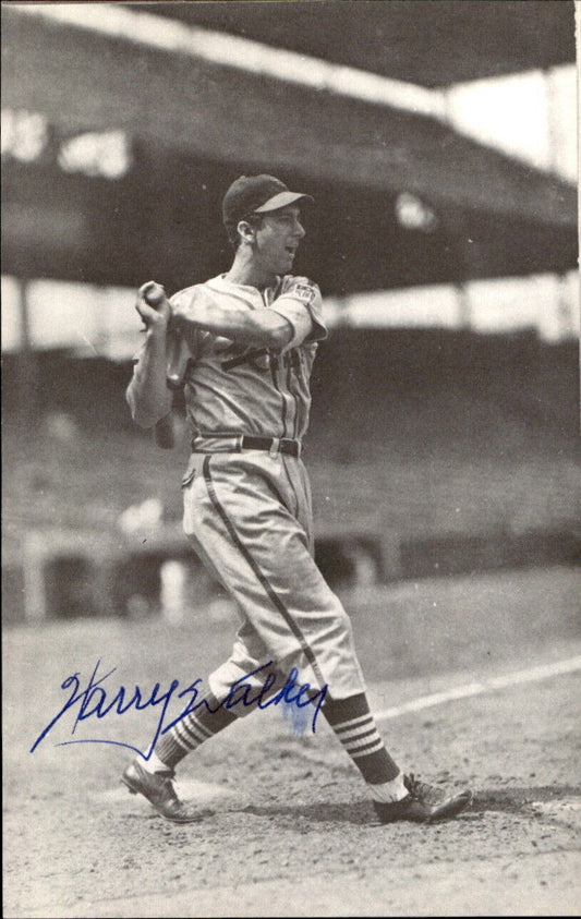 Harry Walker Cardinals d. 1999 Signed/Autographed 3x5  Photo 179296