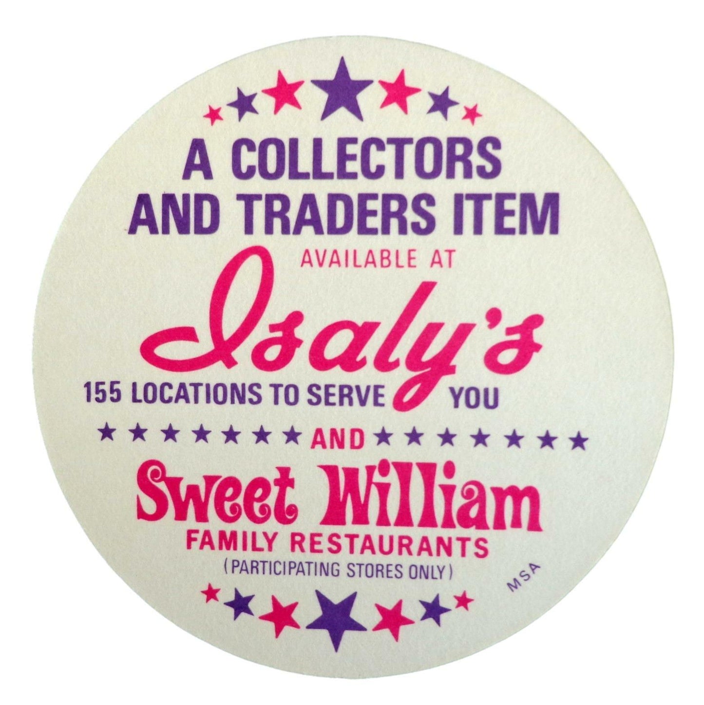 Lot of 25 - 1976 MSA Isaly's Discs Jimmy Wynn Atlanta Braves Gem Mint 153980