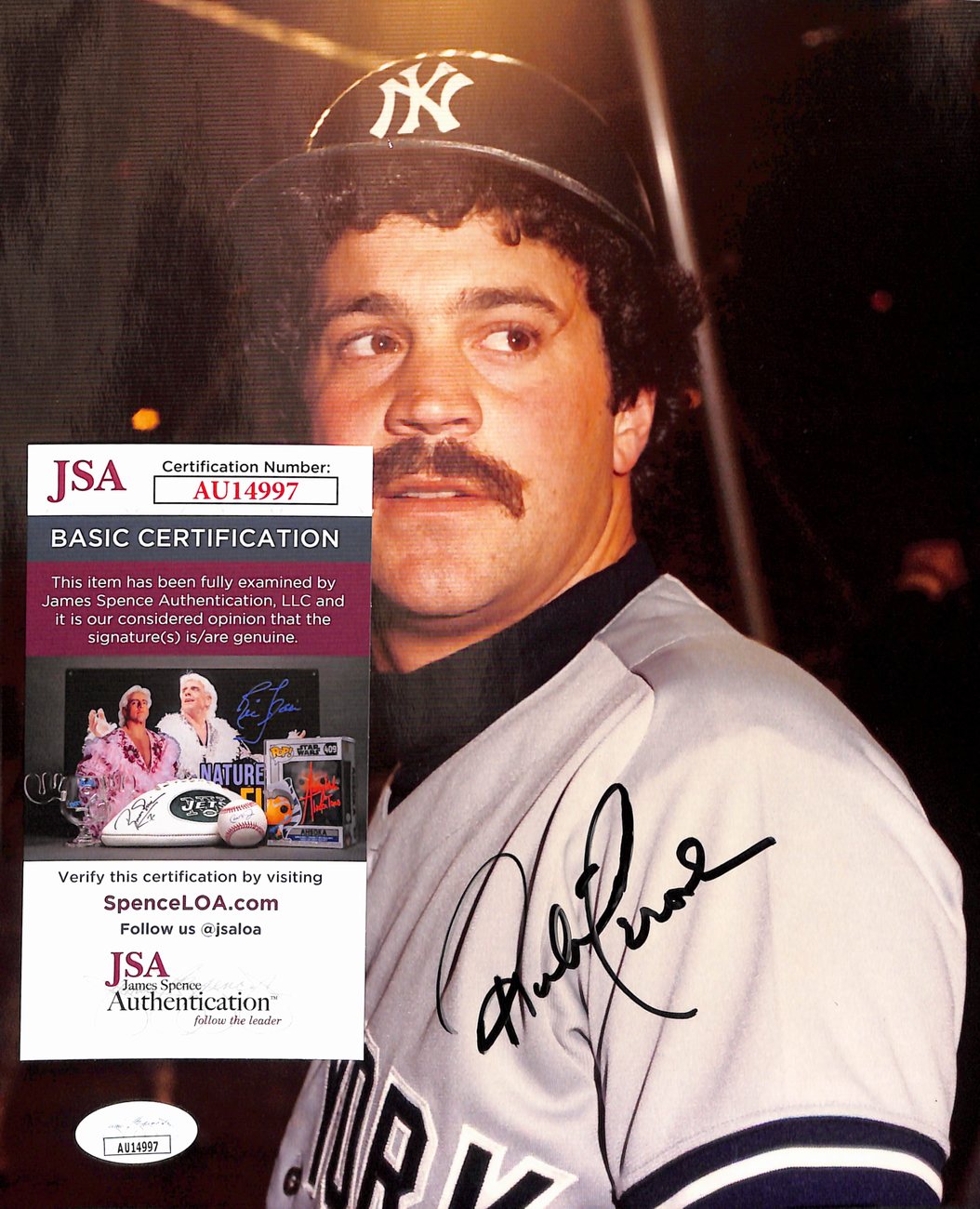 Rick Cerone Signed/Autographed 8x10 Photo New York Yankees JSA 190179