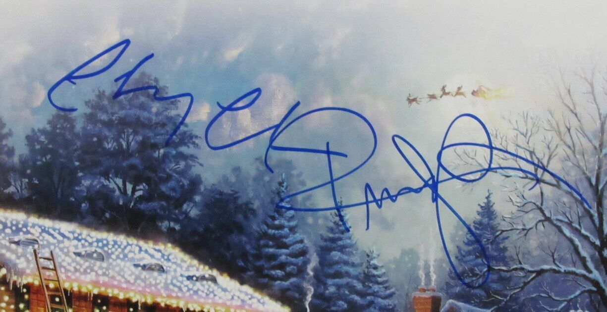 Chevy Chase/Randy Quaid Autographed 11x14 Photo "Christmas Vacation" JSA