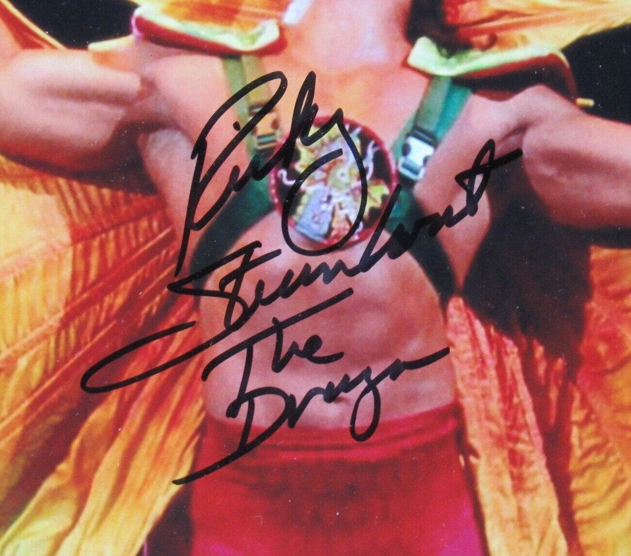 Ricky "The Dragon" Steamboat Signed/Autographed 8x10 Photo Framed JSA 149014