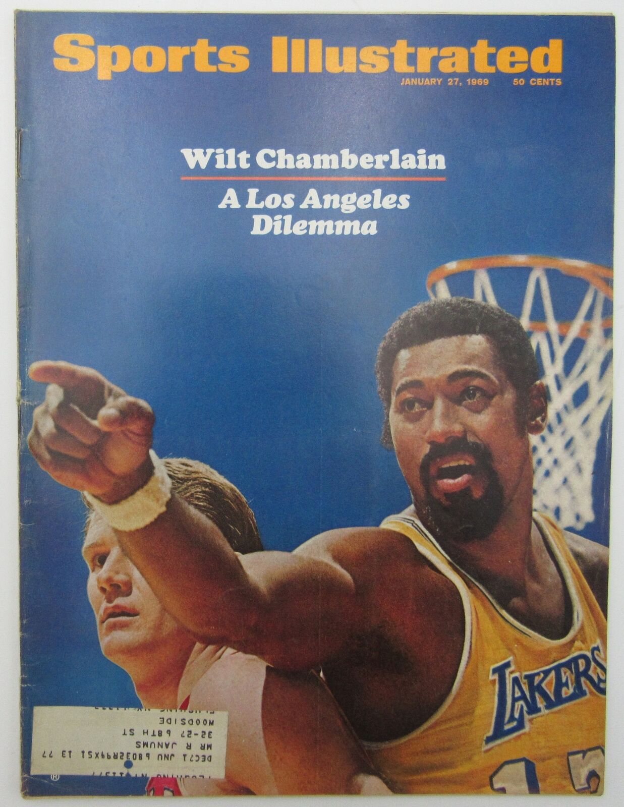 1969 Sports Illustrated Magazine with Wilt Chamberlain LA Lakers on Cover 144712