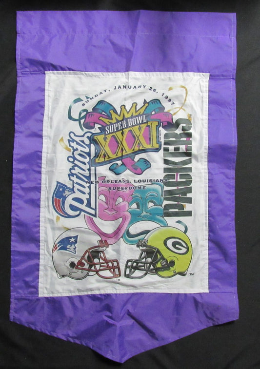 Super Bowl XXXI 27x38 Banner New England Patriots vs. Green Bay Packers 181835