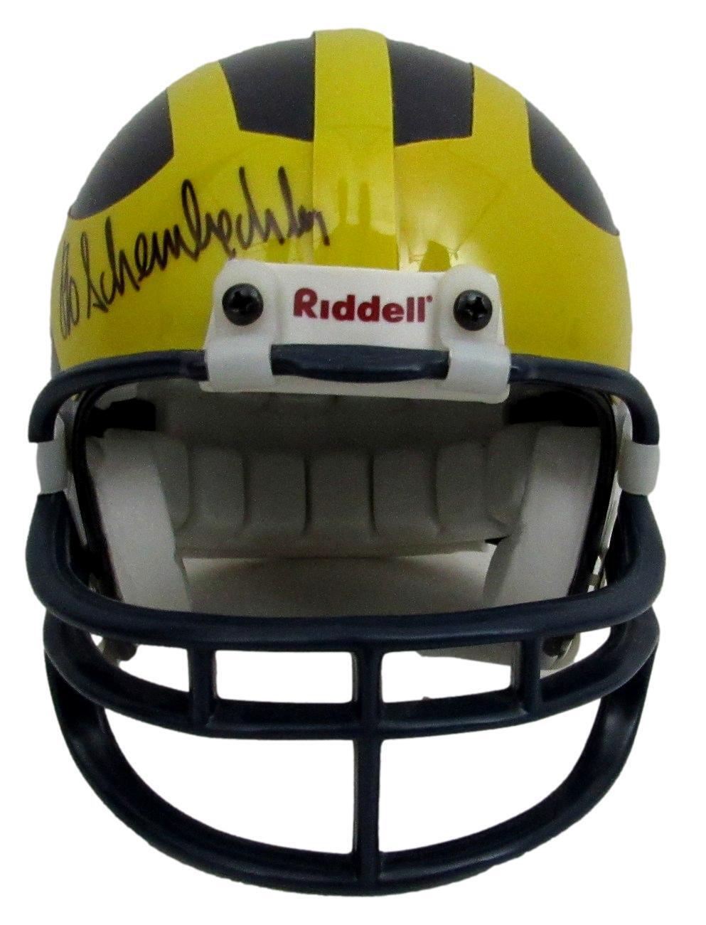 Bo Schembechler Autographed Mini Football Helmet Michigan Legendary Coach  JSA