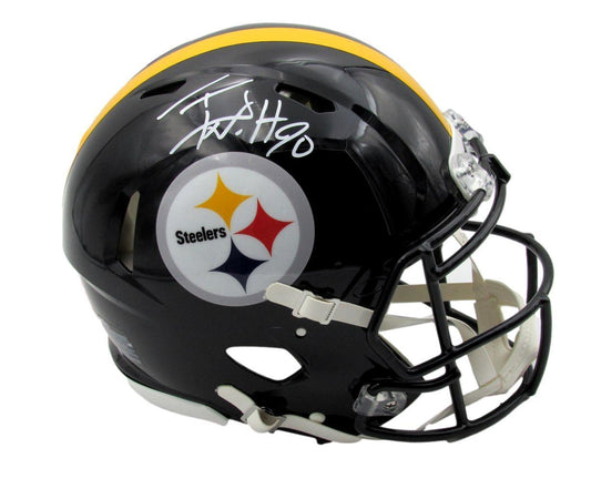 T.J. Watt Autographed Full Size Speed Authentic Football Helmet Steelers JSA