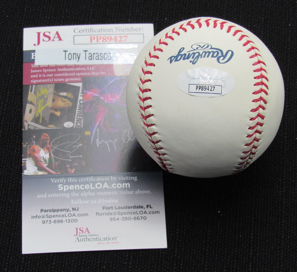 Tony Tarasco Signed/Auto Yankees 100th OML Baseball JSAInscr 186894