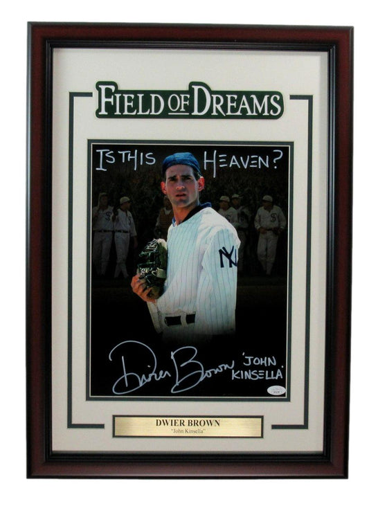 Dwier Brown "Field of Dreams" Signed/Inscribed 11x14 Photo Framed JSA 188513