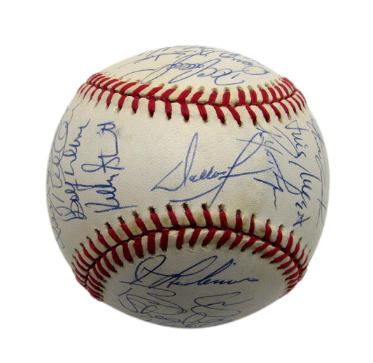 1994 Mets Team Signed by 32 Players ONL Baseball Saberhagen Green 187268