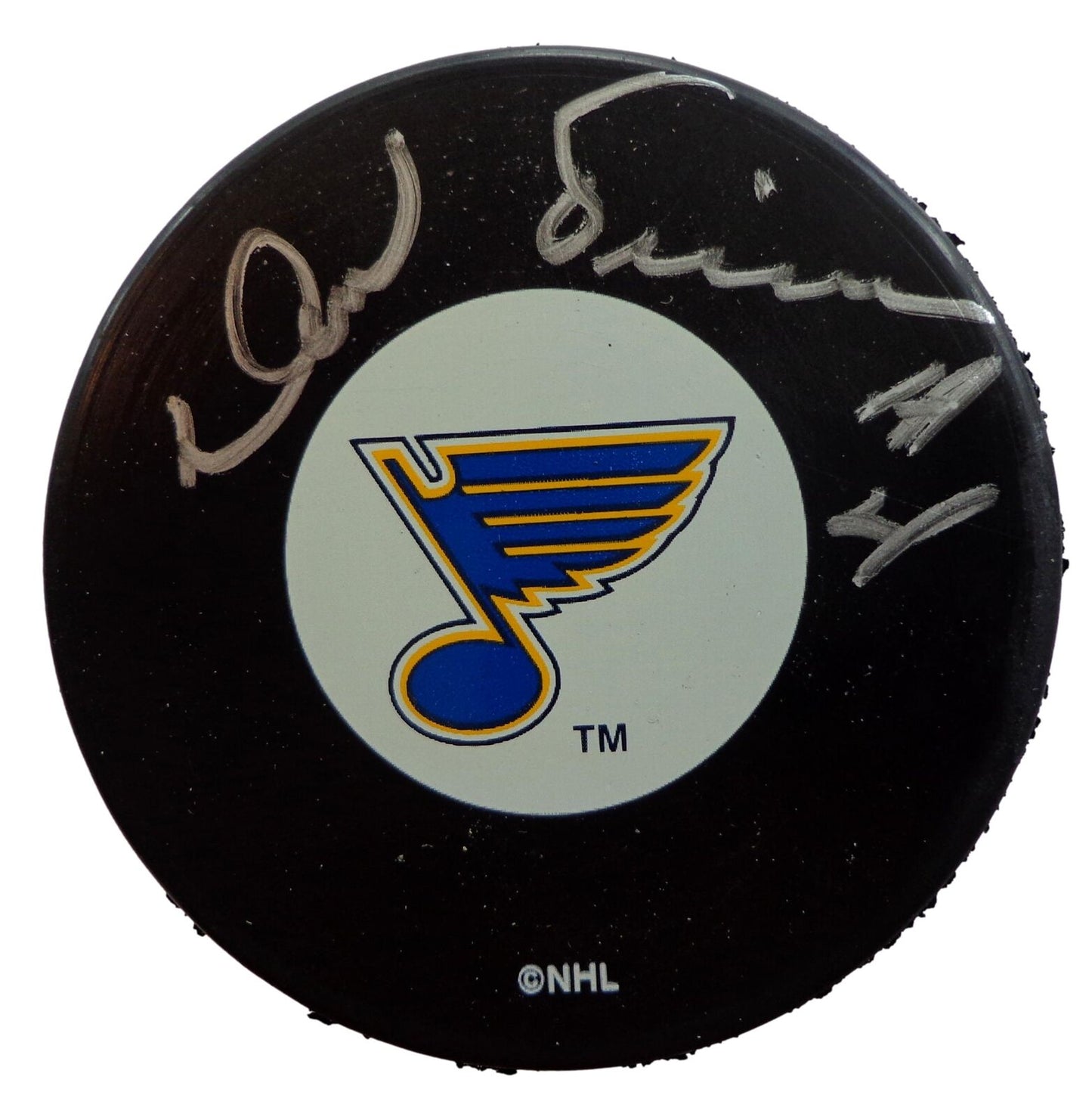 Noel Picard Autographed St. Louis Blues Hockey Puck Beckett 181043