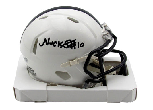 Nick Singleton Autographed Speed Mini Football Helmet Penn State Fanatics 178032