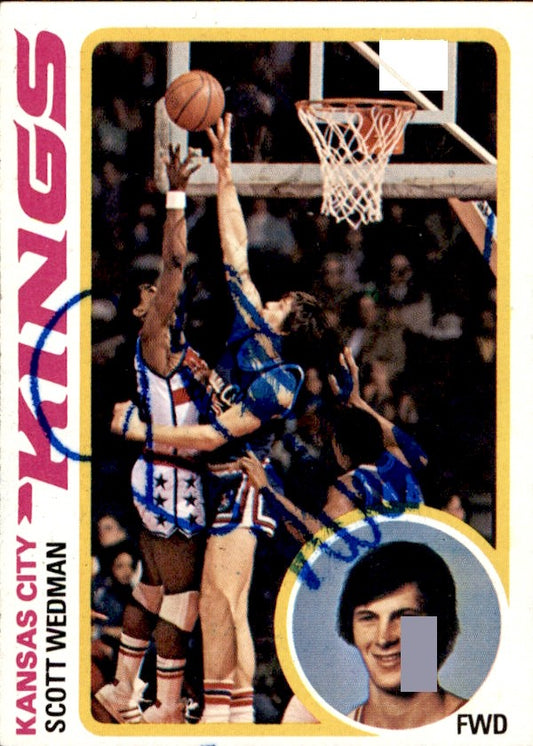 Scott Wedman Autographed 1978-79 TOPPS Basketball Card #79 Kings 183054