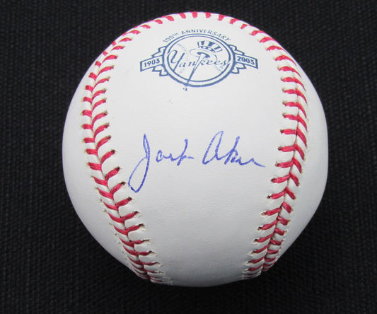 Jack Akers Signed/Auto Yankees 100th OML Baseball JSA 186697