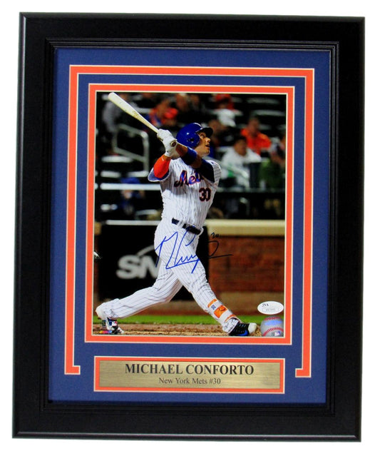 Michael Conforto New York Mets Signed/Auto 8x10 Photo Framed JSA 148418