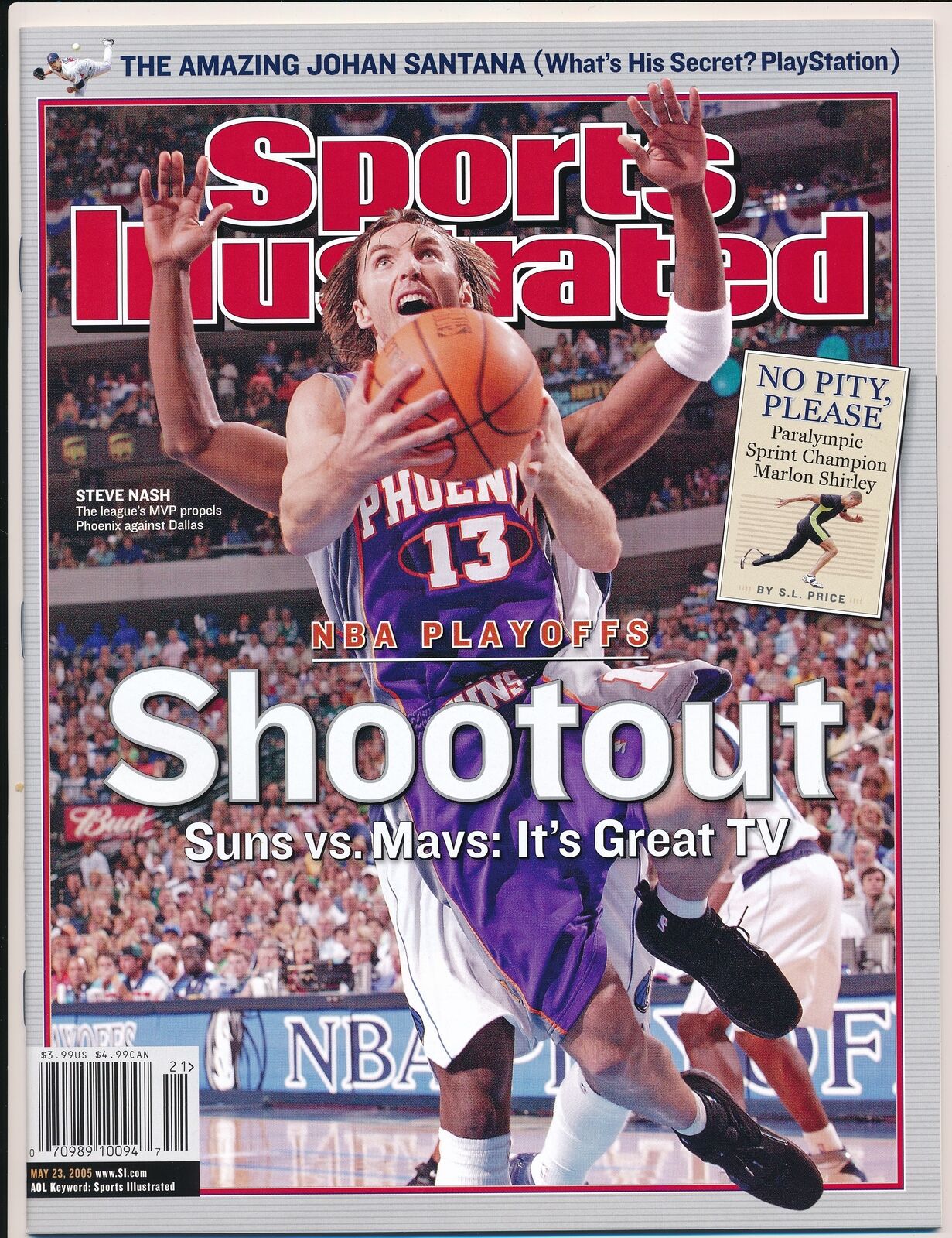 May 23, 2005 Steve Nash Sports Illustrated NO LABEL Newsstand Phoenix Suns