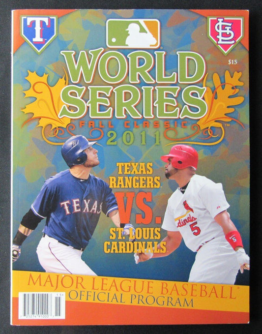 2011 World Series Program Texas Rangers vs. St. Louis Cardinals