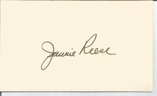 Jimmie Reese New York Yankees Signed/Autographed 3x5 Index Card 150445