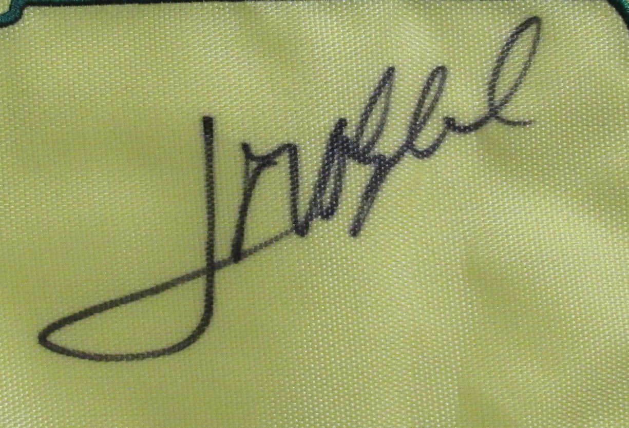 Jose Maria Olazabal Signed/Auto Yellow 2003 Masters Pin Flag PSA/DNA 190225