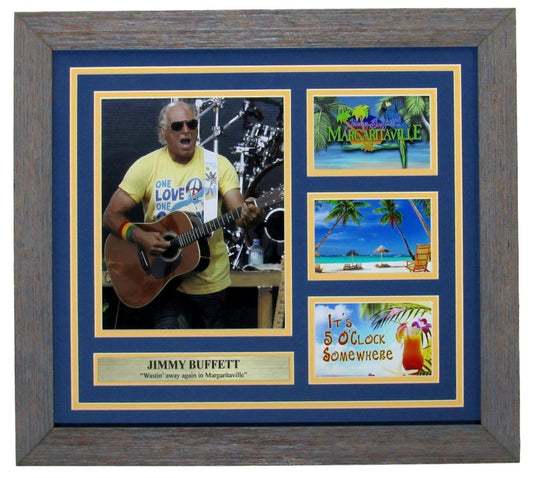 Jimmy Buffett "Margaritaville" Framed Collage