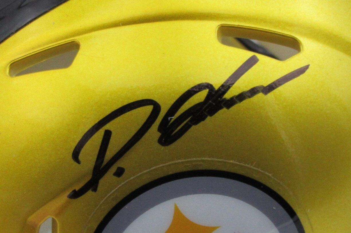 Diontae Johnson Autographed Flash Mini Helmet Steelers Beckett 181137