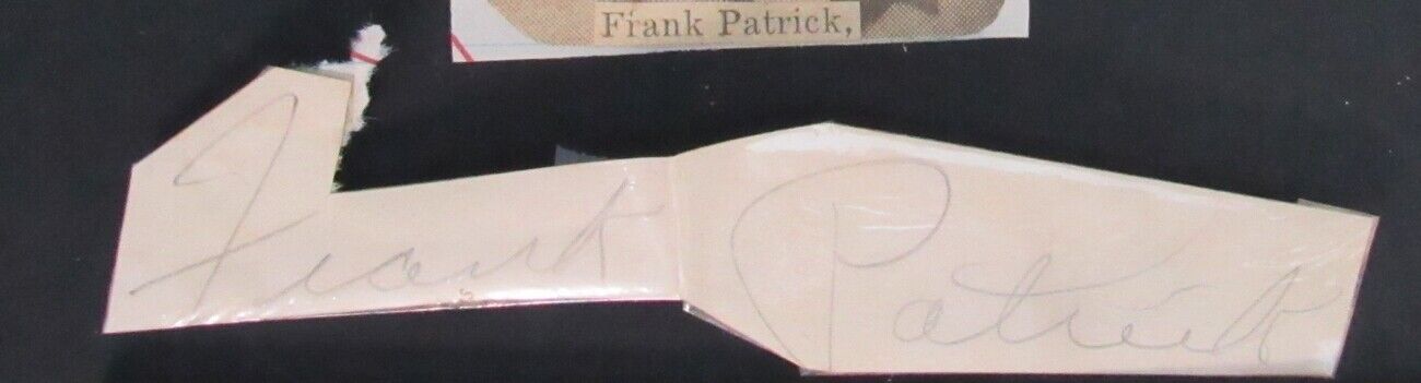 Frank Patrick Pittsburgh /Chicago Cardinals d.1992 Signed Cut PSA/DNA 150186