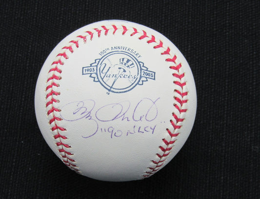Doug Drabek Signed/Auto Yankees 100th OML Baseball TRI-STAR Inscr 187143