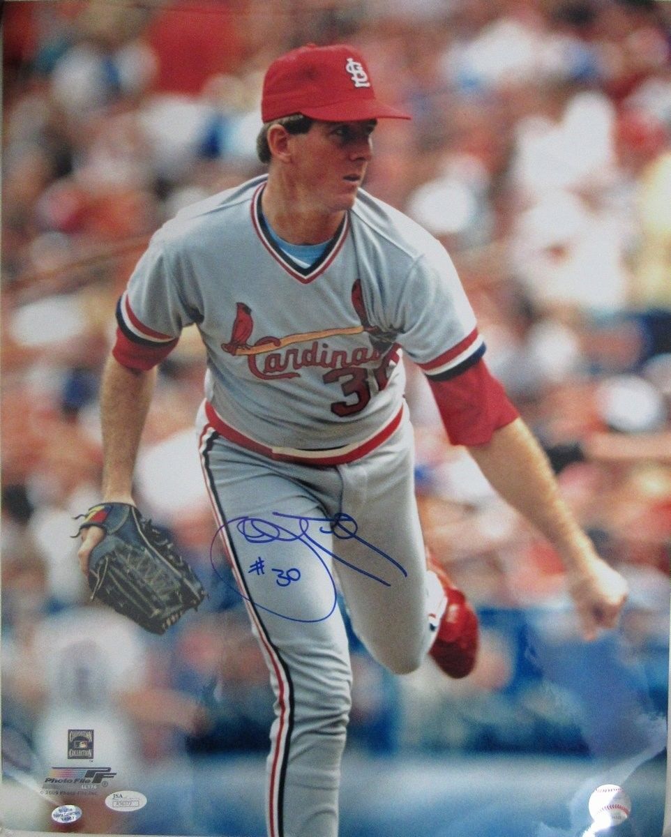 John Tudor St Louis Cardinals Autographed/Signed 16x20 Photo JSA R36372