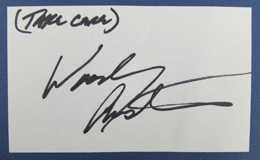 Woody Austin PGA Signed 3x5 Index Card 127080