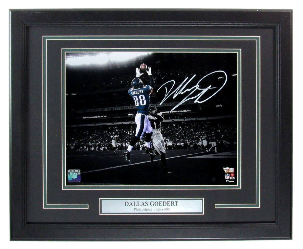 Dallas Goedert Autographed 11x14 Photo Eagles Framed Fanatics 177206