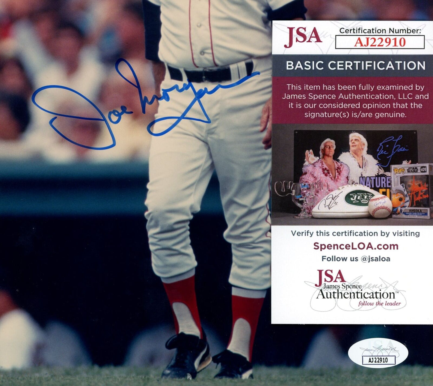 Joe Morgan Autographed 8x10 Photo Boston Red Sox JSA 177840
