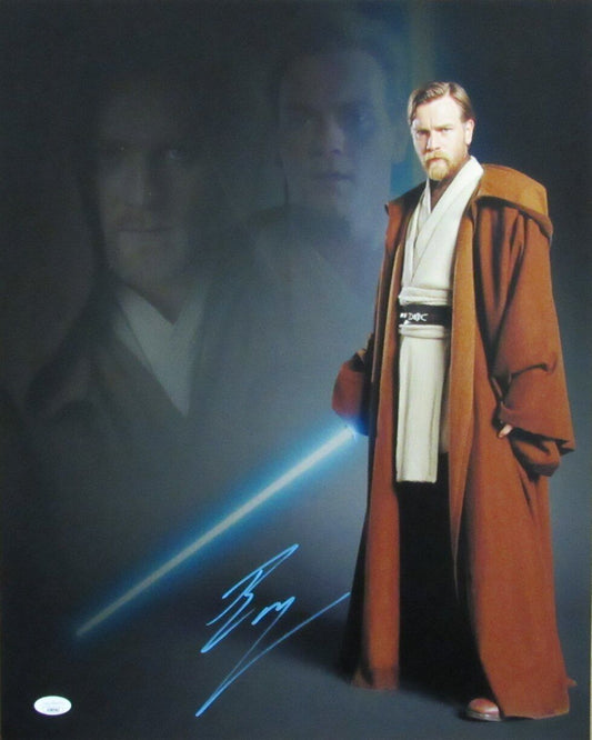 Ewan McGregor Autographed/Signed 16x20 Photo "Obi-Wan Kenobi" JSA 172303